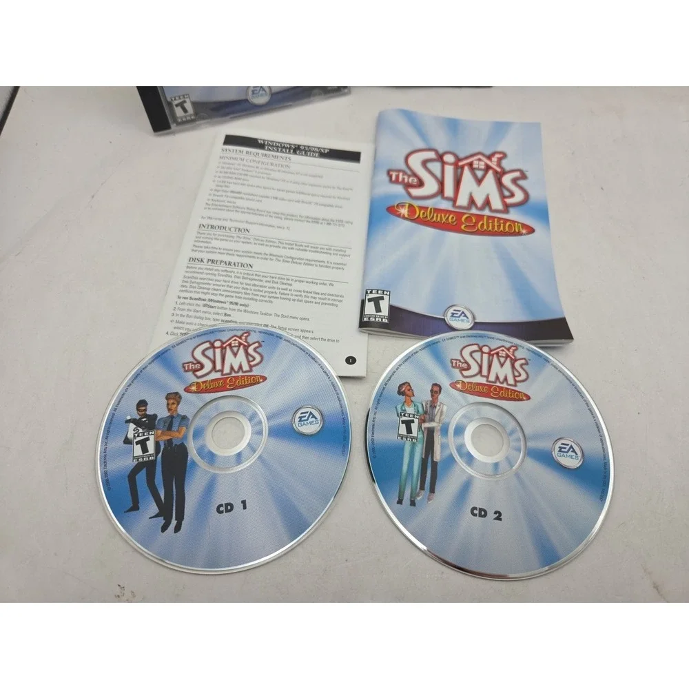Sims: Deluxe Edition (PC, 2002) CIB With Manuals - Excellent Tested Works